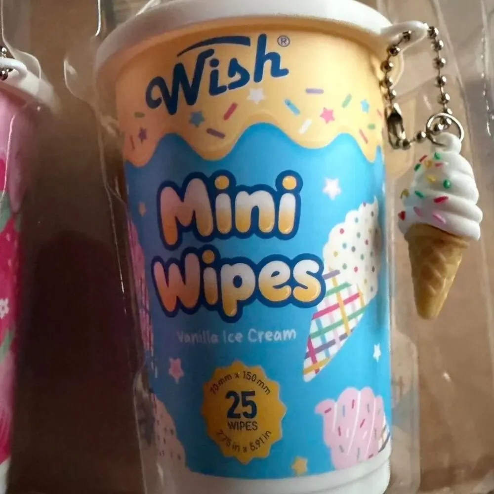 Wish mini wipes vanilla ice